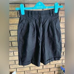 ‎Rafaella black ultra high waist shorts